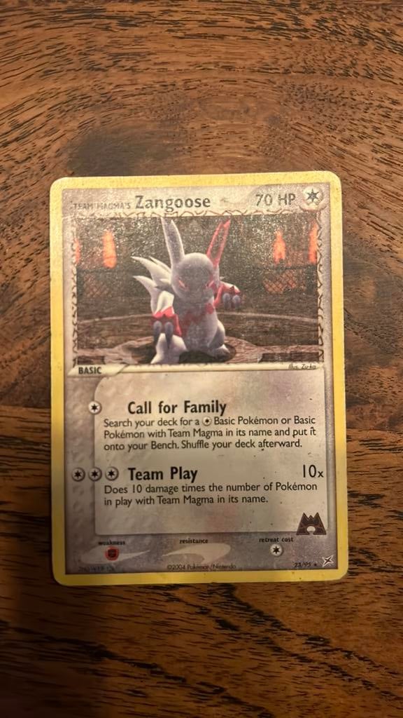 Team Magma’s Zangoose 23/95, Hobby en Vrije tijd, Verzamelkaartspellen | Pokémon, Ophalen of Verzenden, Zo goed als nieuw