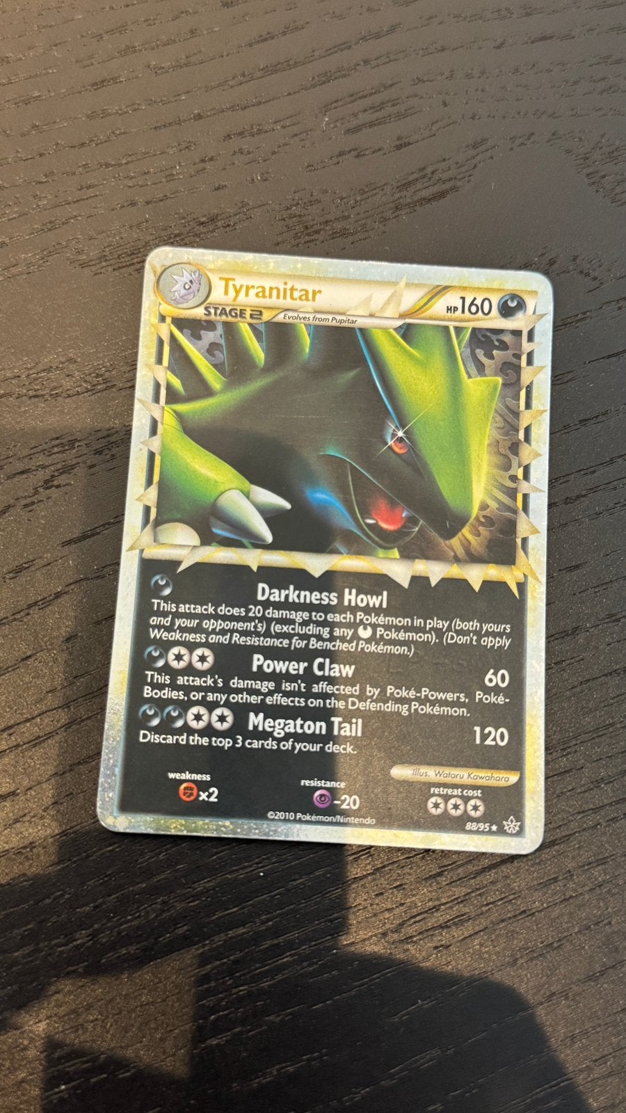 Tyranitar van unleashed, Hobby en Vrije tijd, Verzamelkaartspellen | Pokémon, Zo goed als nieuw, Losse kaart, Verzenden