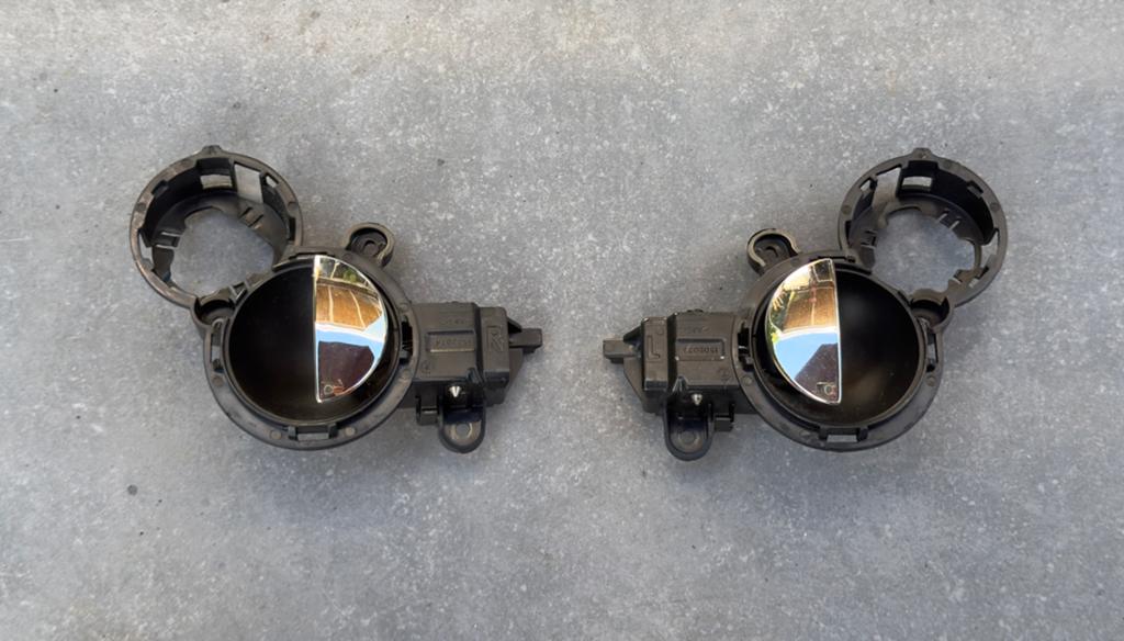 Set van 2 Mini Cooper R50 R52 R53 Deurgrepen Chroom, Auto-onderdelen, Ophalen of Verzenden, Gebruikt, Mini