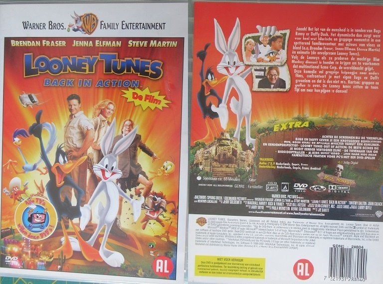 splinternieuwe DVD, LOONEY TUNES back in action, Alle leeftijden, Ophalen of Verzenden, Zo goed als nieuw, Actiekomedie