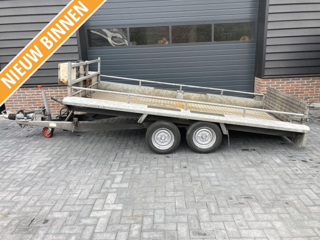 Machinetransporter oprijwagen aanhanger aanhangwagen 3500 kg, Auto diversen, Gebruikt