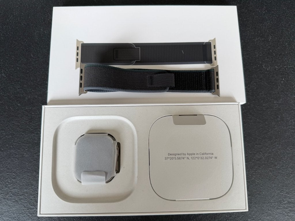 Apple Watch Ultra 2 49mm Titanium - Trail Band M/L, Gebruikt, IOS, Ophalen of Verzenden, Waterdicht