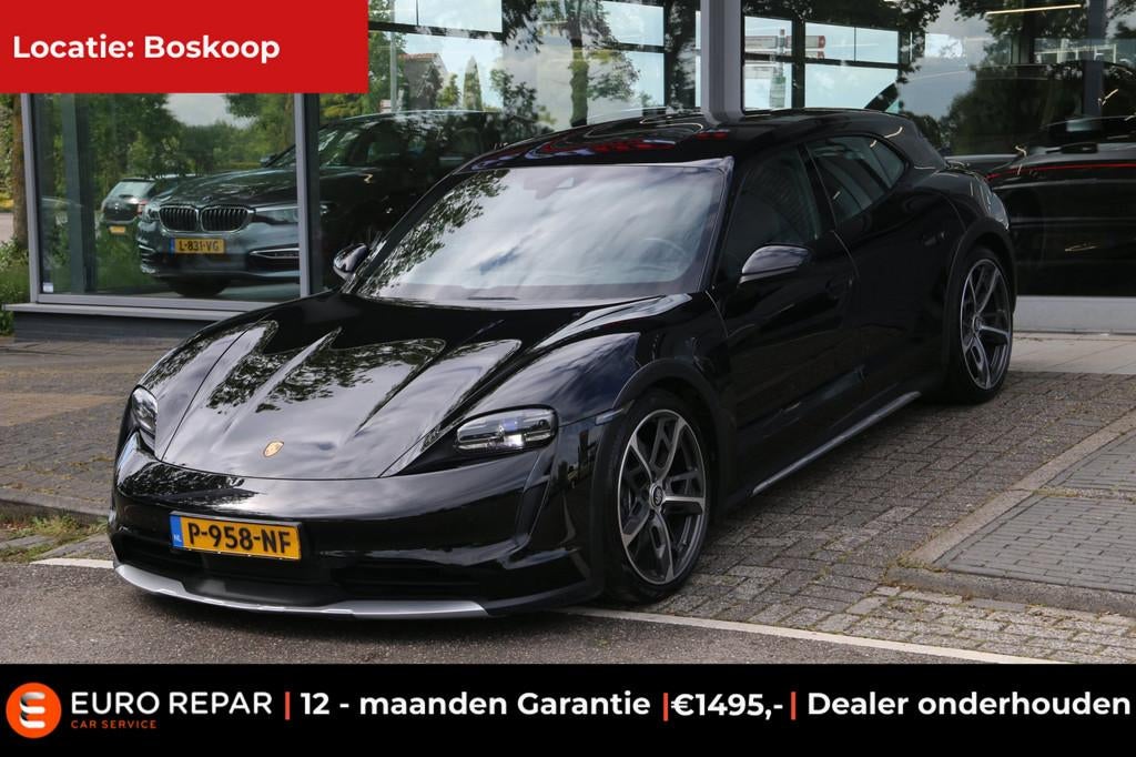 Porsche Taycan Cross Turismo 4 93 kWh DEALER OND. BTW AUTO!, Auto's, Porsche, Automaat, 110 €/maand, 4 stoelen, Zwart