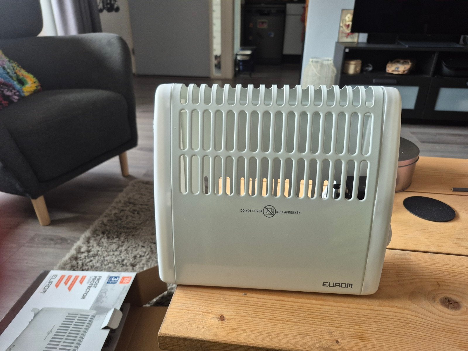 Eurom CK501R Convector Kachel - Zo goed als nieuw, Ophalen, 500 tot 800 watt, Minder dan 30 cm, Kachel
