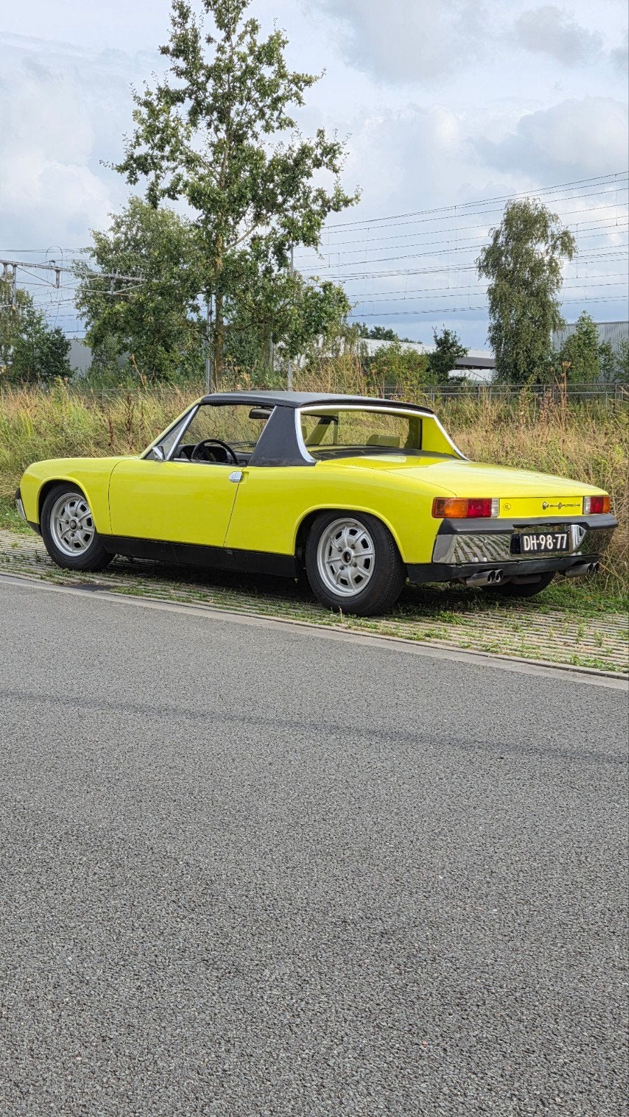 Porsche 914 1972 met pittige 1.7 motor, Achterwielaandrijving, 4 cilinders, Cabriolet, Handgeschakeld