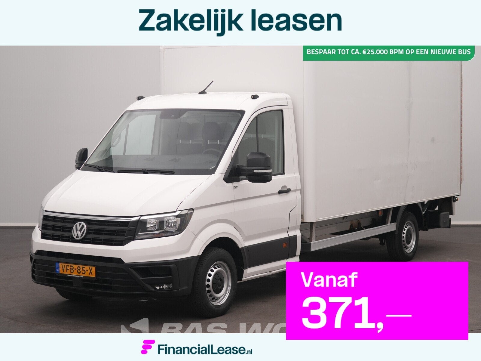 Volkswagen Crafter 140pk XL Laadklep D'Hollandia Automaat Zi, Automaat, Stof, Euro 6, 4 cilinders