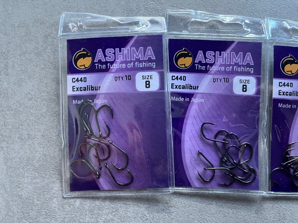 adv 156 / NIEUW set 4 pakjes karperhaken ASHIMA C440, Watersport en Boten, Hengelsport | Karpervissen, Ophalen of Verzenden, Nieuw