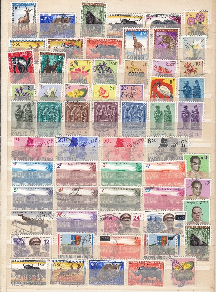 Congo met opdrukken, Verzenden, Buitenland