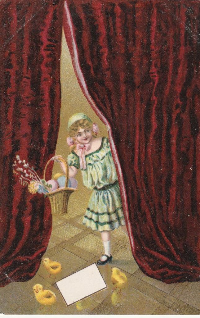 paaskaart, Verzenden, Voor 1920, Sterren en Beroemdheden