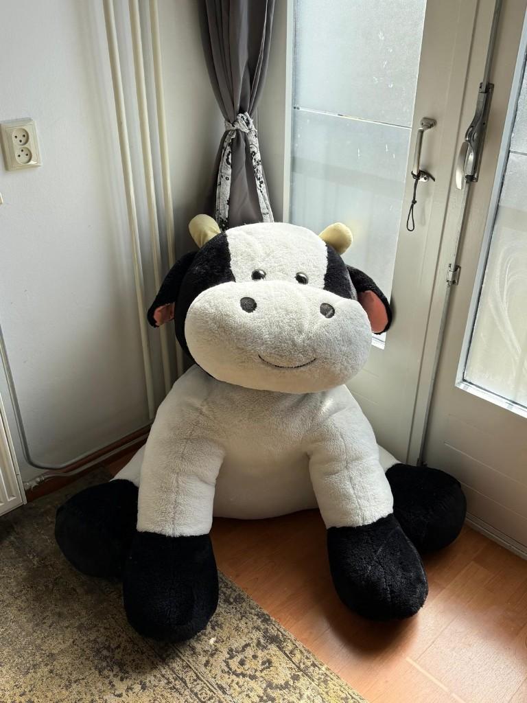 Mega Knuffel Koe ong. 90 cm hoog, Kinderen en Baby's, Speelgoed | Knuffels en Pluche, Ophalen, Koe