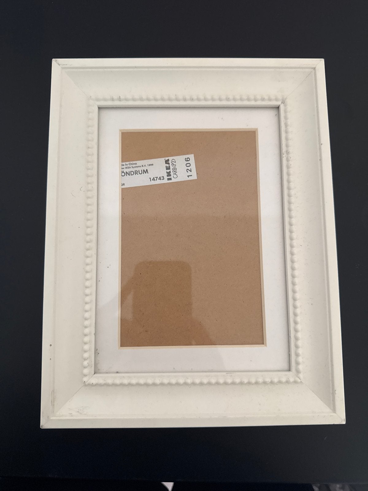 IKEA ÖNDRUM Fotolijst - Wit met lichte beschadiging, Gebruikt, Ophalen of Verzenden, Fotolijst, Met glas