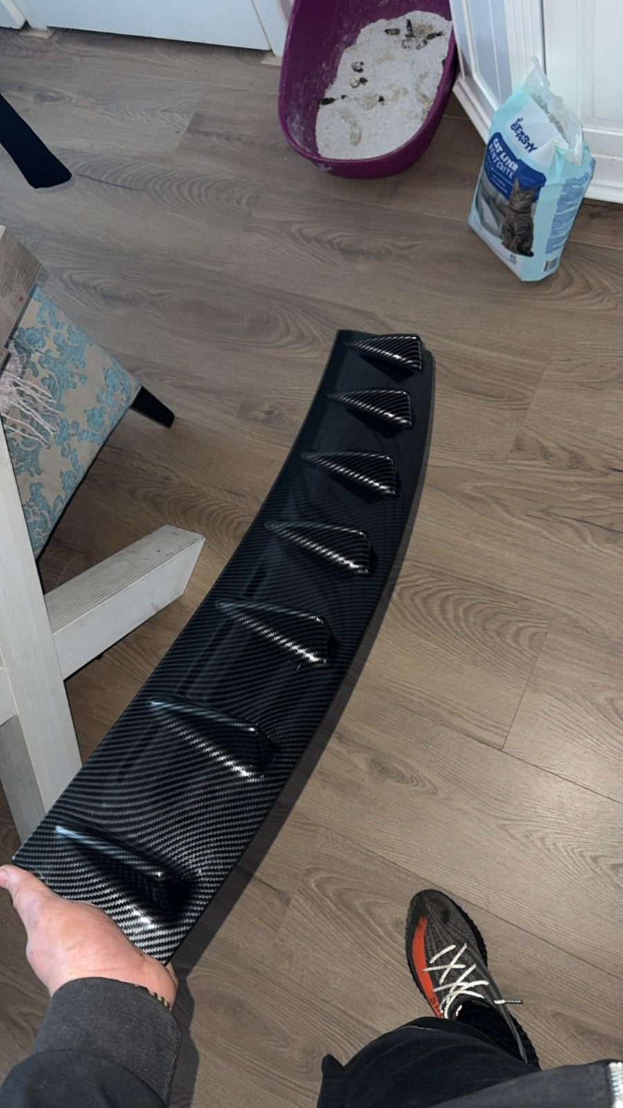 Carbon diffuser Audi A4 B8, Nieuw, Achter, Bumper, Audi