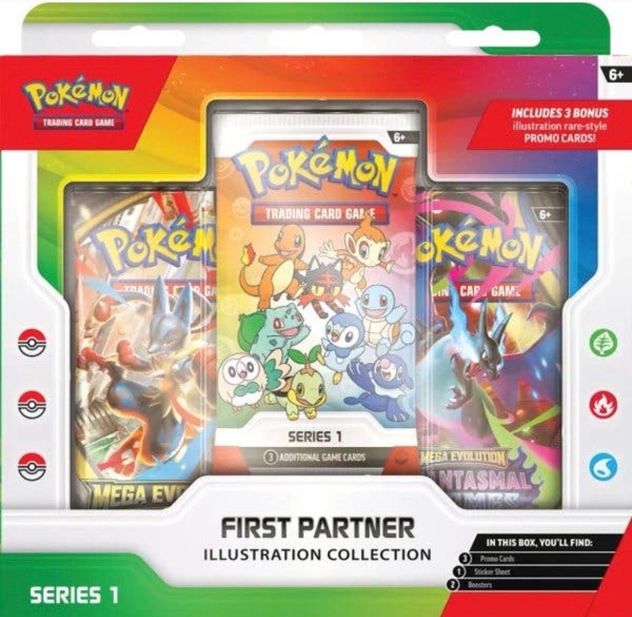 Pokémon First Partner Illustratie Collectie Serie 1, Ophalen, Nieuw, Booster