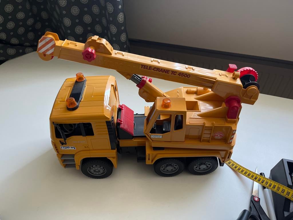 Bruder MAN TGA Kraanwagen - Speelgoed Kraan, Kinderen en Baby's, Speelgoed | Speelgoedvoertuigen, Ophalen of Verzenden, Gebruikt