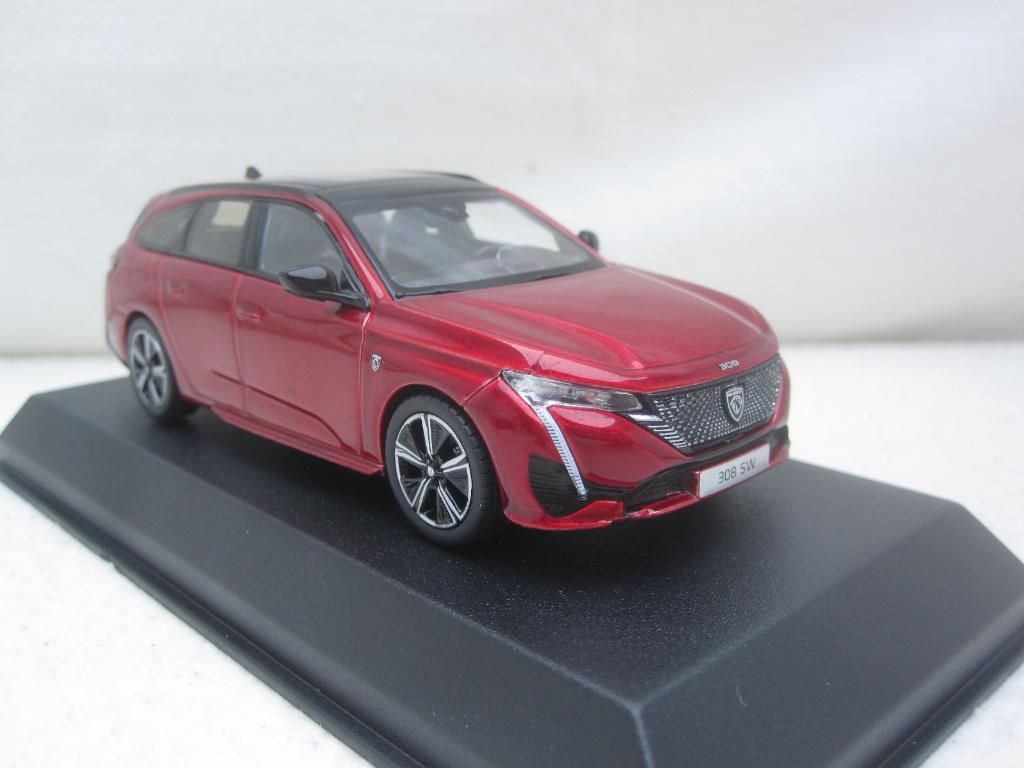 Peugeot 308 SW GT 2021 rood metallic 1:43 Norev, Ophalen of Verzenden, Nieuw, Auto, Norev