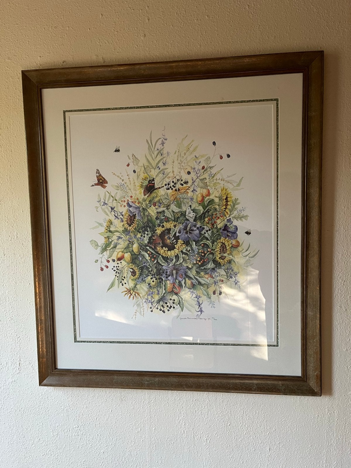 Schilderij Janneke Brinkman-Salentijn - Bloemen en insecten, Realistisch, Aquarel, Papier, Ophalen