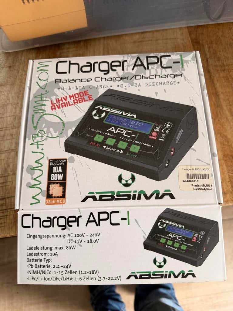 Absima APC-1 Acculader RC 1/14 Zo goed als nieuw, Ophalen of Verzenden, Zo goed als nieuw