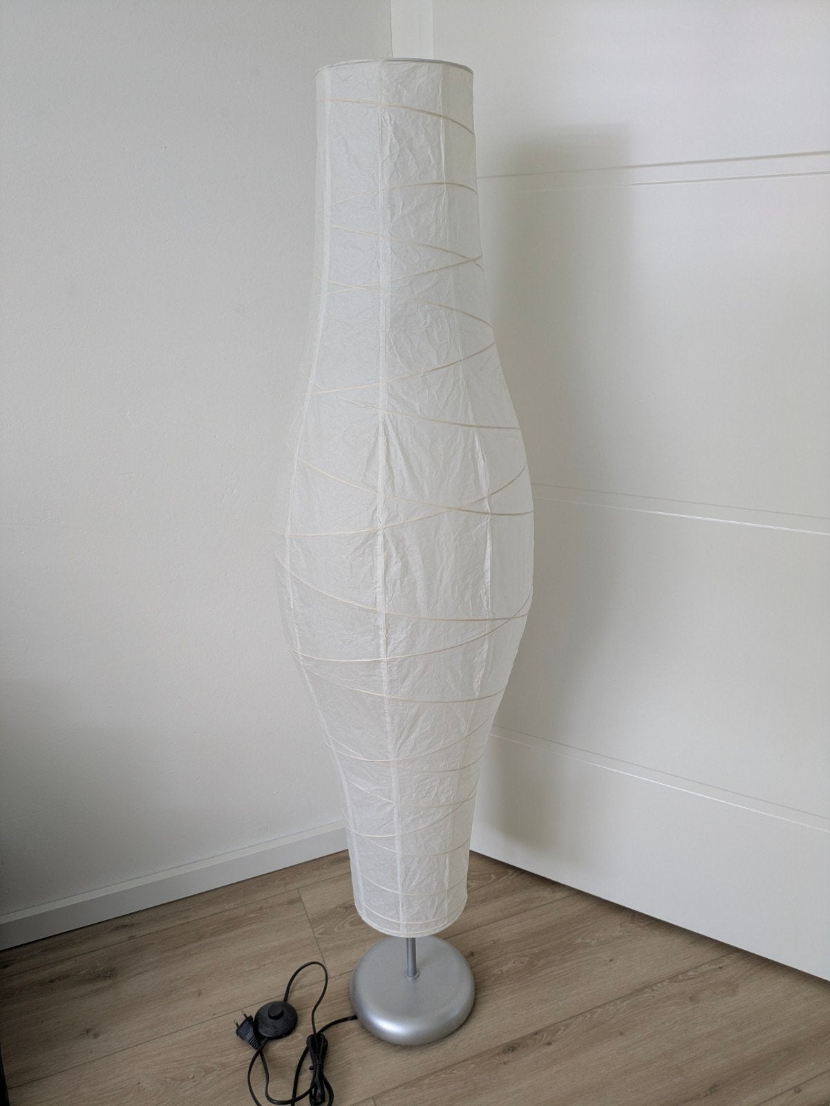 Hippe witte staande lamp, Gebruikt, Modern, Scandinavisch, E14 (klein), Ophalen of Verzenden