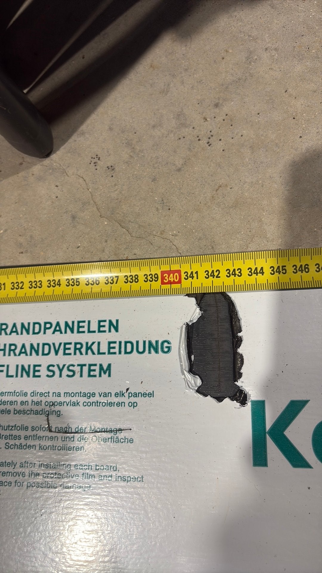 Keralit dakrand paneel 350mm, Ophalen, Zo goed als nieuw