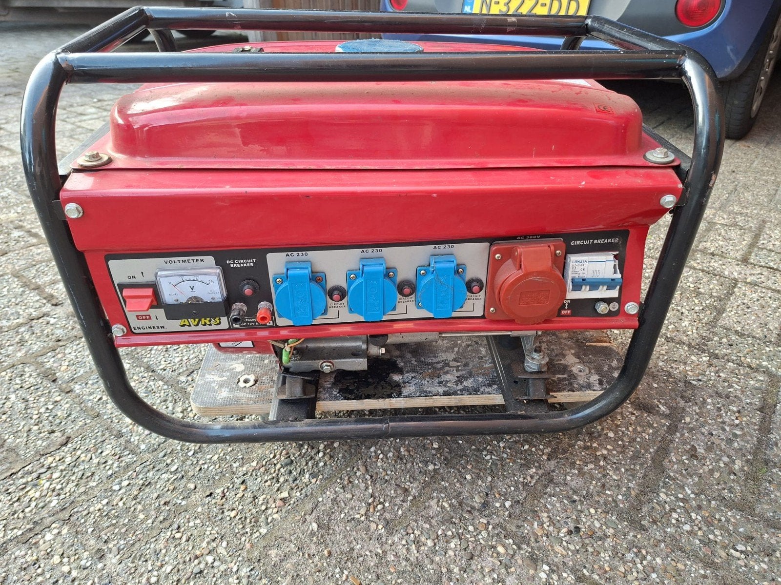 Benzine generator 6.5 kVA, Ophalen of Verzenden, Gebruikt, 5 tot 10 kVA, Benzine