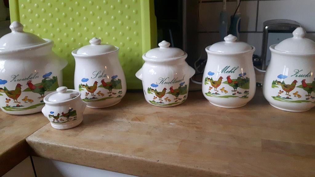 Vintage Duitse voorraadpotten, Ophalen of Verzenden, Overige materialen, Pot, Bus of Blik