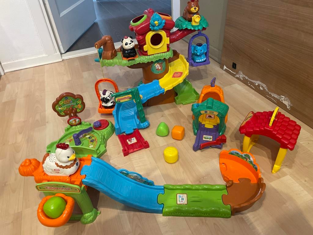 VTech Zoef Zoef Boom met 5 Dieren en Veel Accessoires, Ophalen of Verzenden, Gebruikt, 2 tot 4 jaar