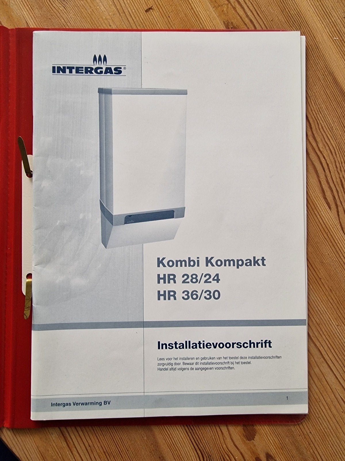 Intergas Kombi Kompakt HR 36/30 CV-ketel (2009), 30 tot 80 cm, Gebruikt, Hoog rendement (Hr), Cv-ketel of Combi-ketel