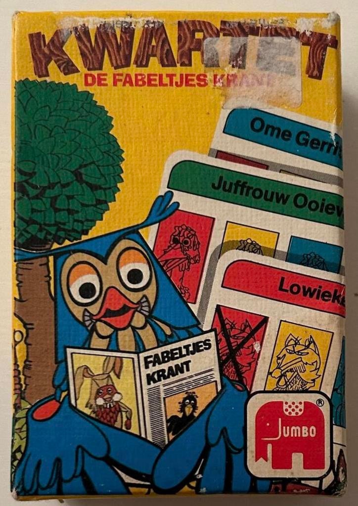 Leuk kwartetspel van De Fabeltjeskrant. 1985 COMPLEET, Ophalen of Verzenden, Gebruikt, Kwartet(ten)