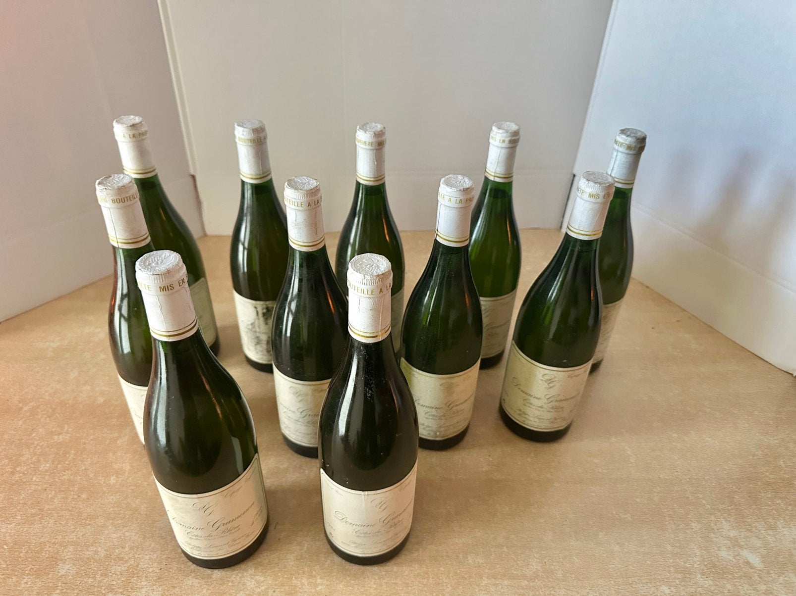 11 flessen Domaine Gramenon Cõtes du Rhone 1995, Verzamelen, Ophalen, Gebruikt, Frankrijk, Witte wijn