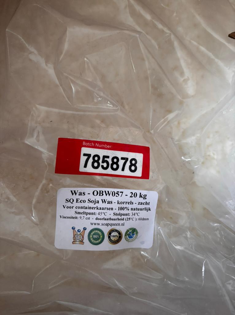 14,5 kilo Eco soja was, Ophalen