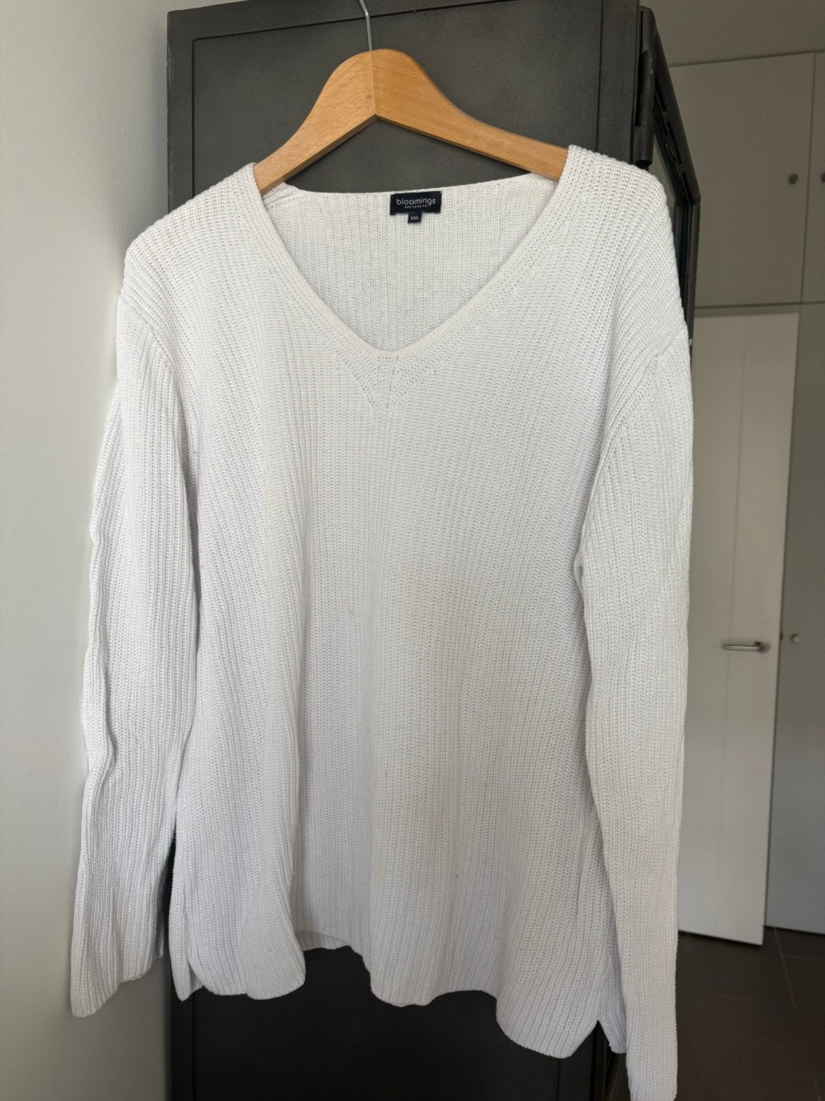 Kabeltrui wit Bloomings XXL dames, Ophalen of Verzenden, Zo goed als nieuw, Maat 46/48 (XL) of groter, Wit