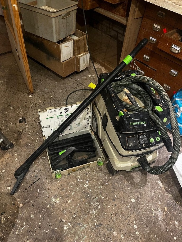 festool ctl 26e ac bouwstofzuiger, Ophalen, Gebruikt