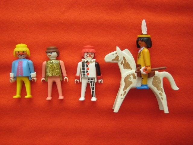 Figuur Playmobil Clown indiaan, set mini dieren, Yogi Ranger, Ophalen of Verzenden