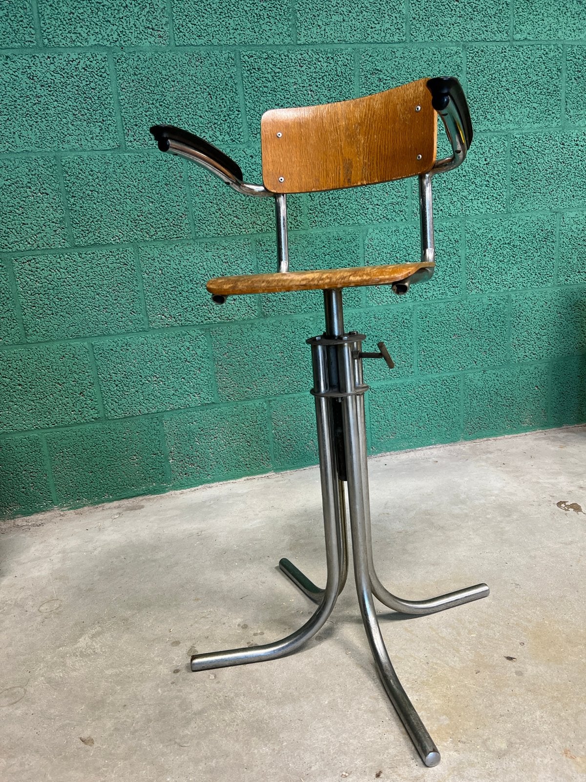 Gispen De Wit Kinderstoel Jaren '50 - Dutch Design Icoon, Antiek en Kunst, Ophalen