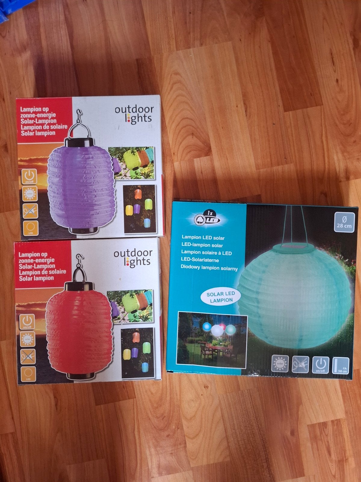 Solar LED Lampionnen - Diverse Kleuren, Zonne-energie, Kunststof, Minder dan 50 watt, Overige typen