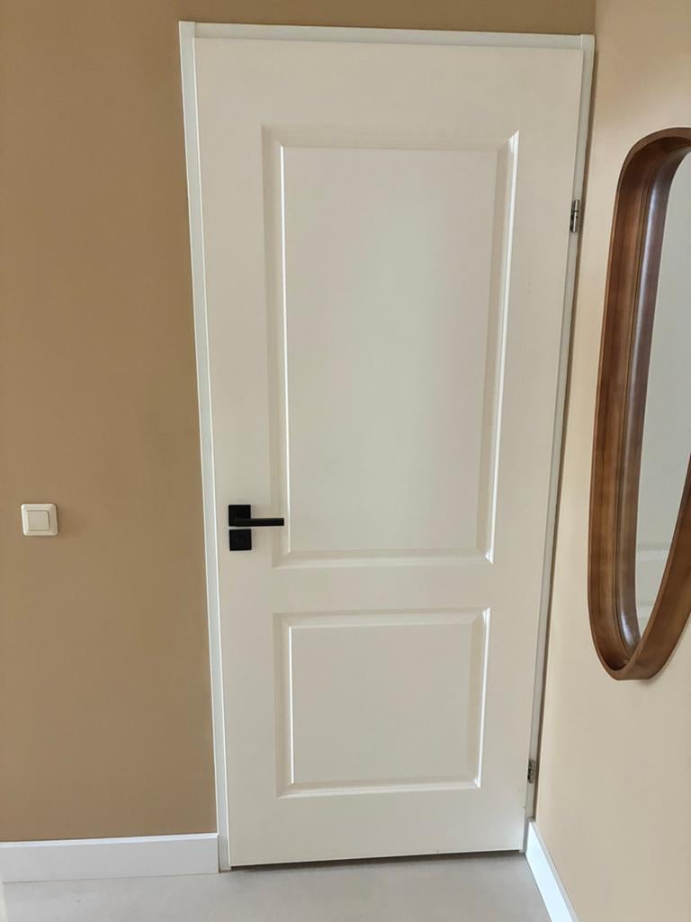 Witte opdek binnendeur met slot, Ophalen, Gebruikt, 80 tot 100 cm, Binnendeur