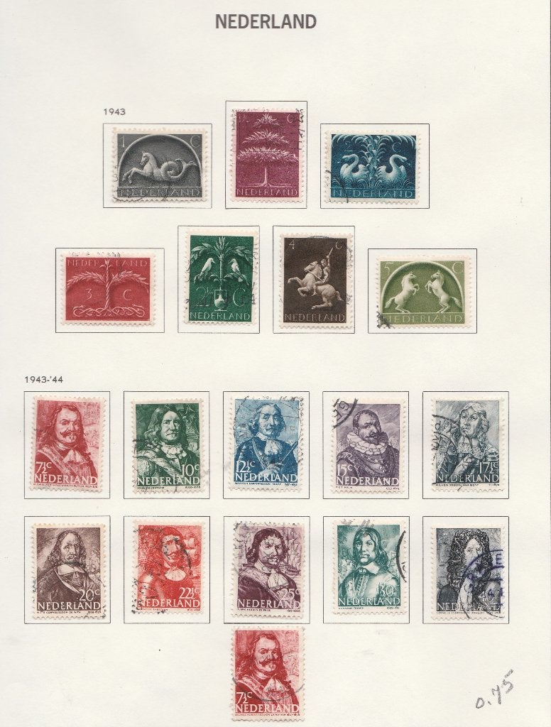 no 40 Nederland  4 serie;s, Ophalen of Verzenden, Gestempeld