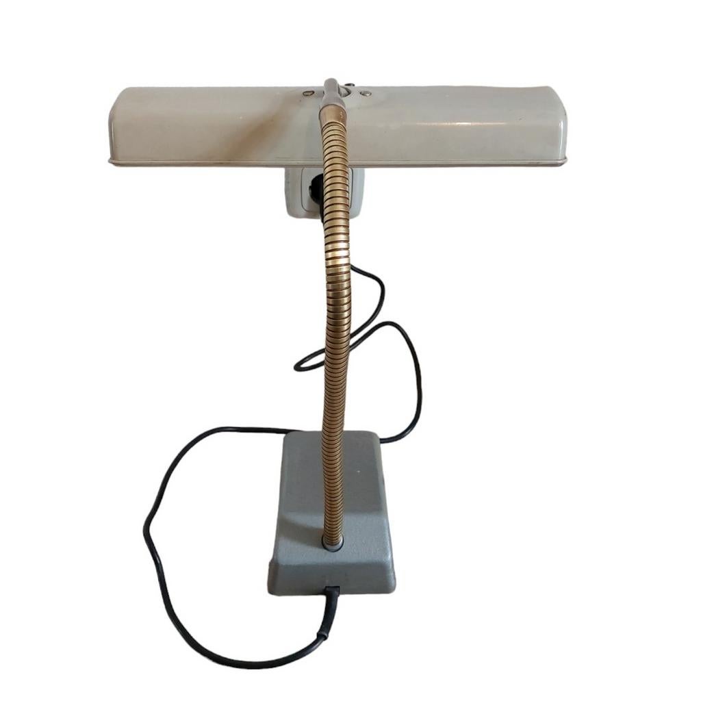 Vintage industriële bureaulamp, tafellamp, Ophalen of Verzenden
