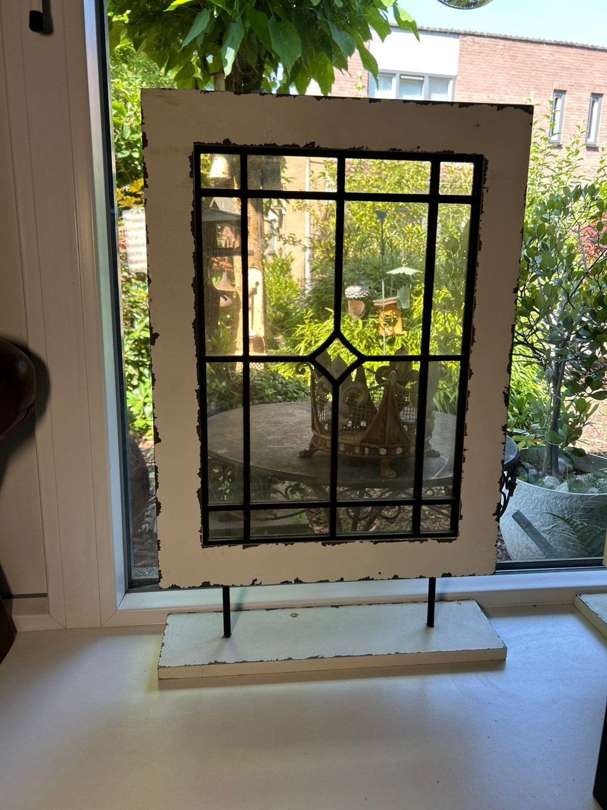 2 x vintage Raamdecoratie, op stand, prijs per stuk, Ophalen