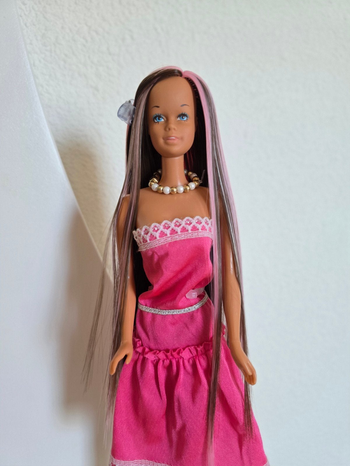 Vintage Sun Set Malibu Barbie jaren '80 - Herworteld haar, Verzamelen, Poppen, Ophalen of Verzenden, Gebruikt, Pop