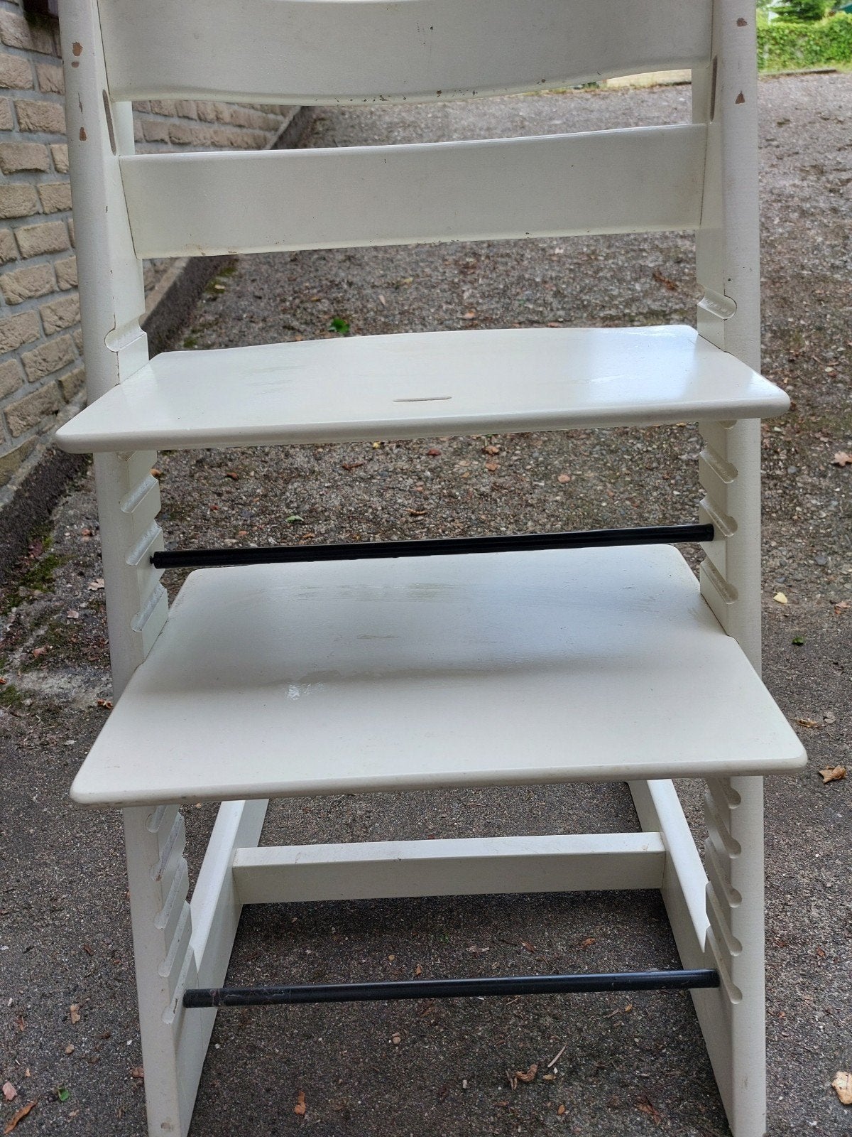 Stokke Tripp Trapp stoel wit, Kinderen en Baby's, Kinderstoelen, Ophalen, Meegroeistoel