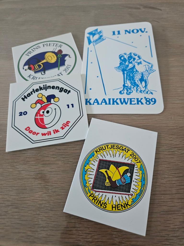 Carnaval bordjes, Ophalen of Verzenden