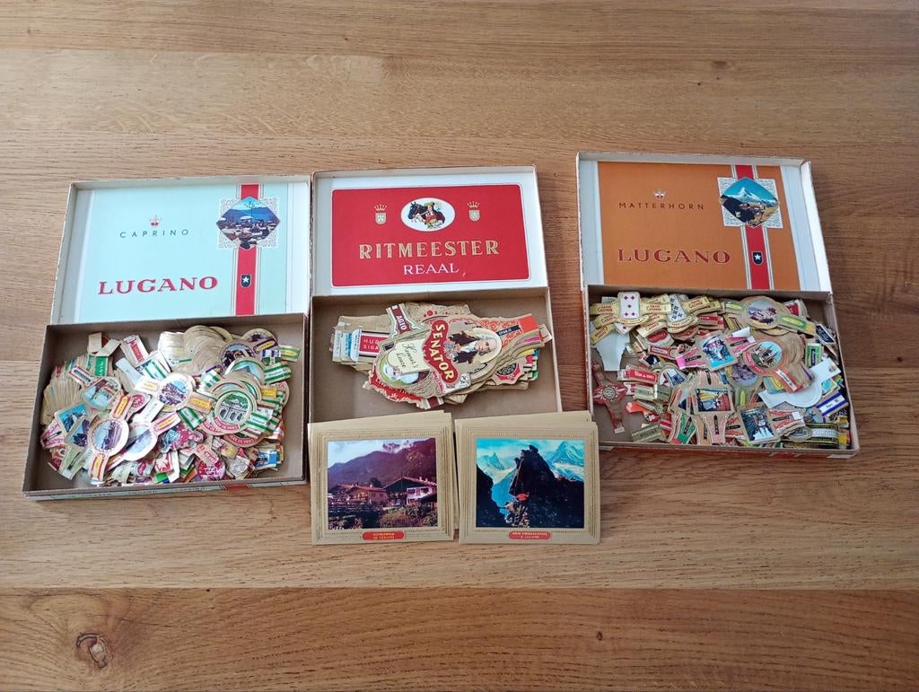 Verzameling sigarenbandjes jaren '60, Verzamelen, Ophalen, Gebruikt, Sigarenbandjes