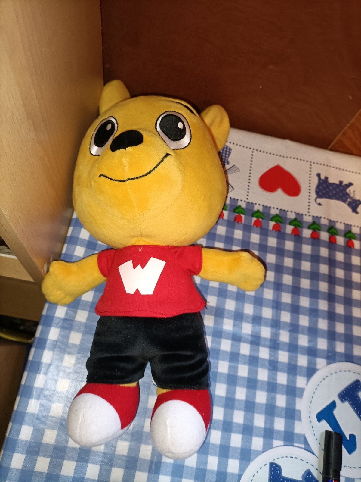 Pretpark Walibi knuffel 33 cm groot gemeten zonder oren, Ophalen of Verzenden, Zo goed als nieuw, Overige typen