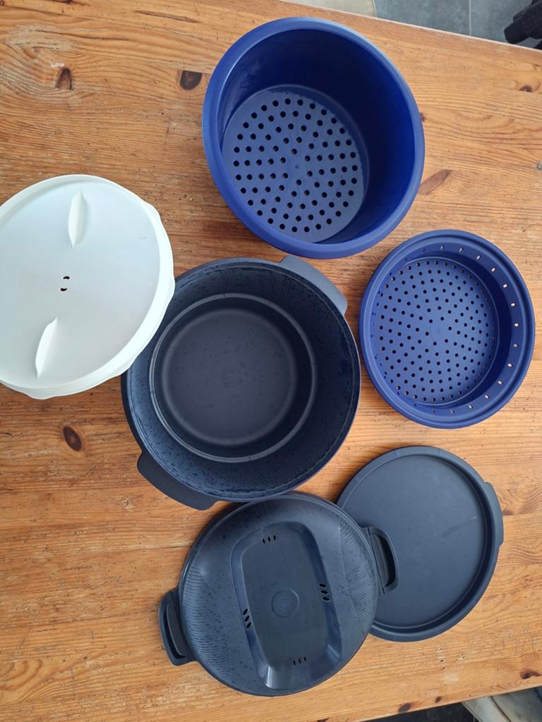 Tupperware magnetron kookset - stomen en koken, Huis en Inrichting, Keuken | Tupperware, Ophalen of Verzenden