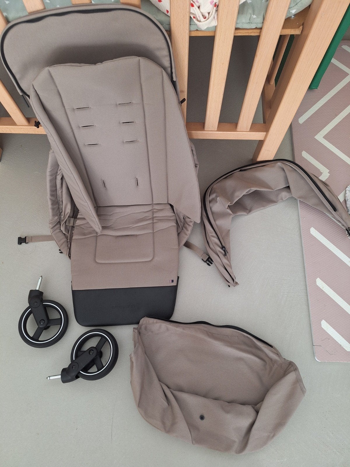 Dubatti Smart Buggy - onderdelen - Beige - Taupe, Ophalen, Zo goed als nieuw
