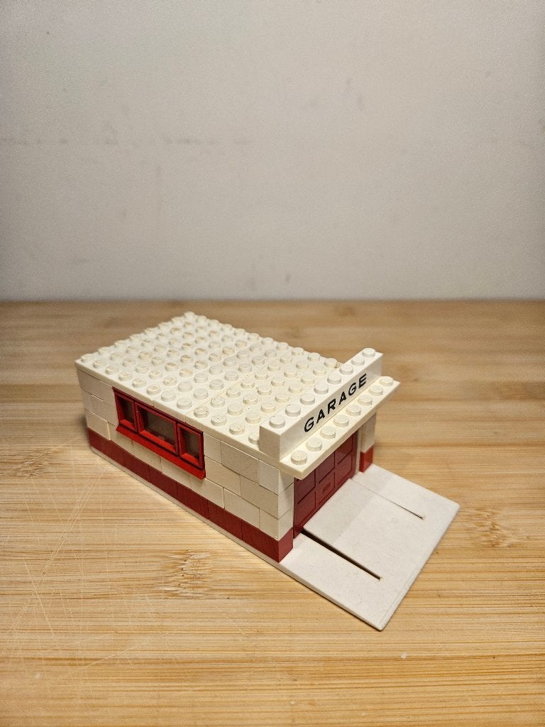 Lego 236-1 Garage - WHITE BASE VINTAGE 1956 1st Gen, Gebruikt, Lego, Ophalen of Verzenden, Compleet