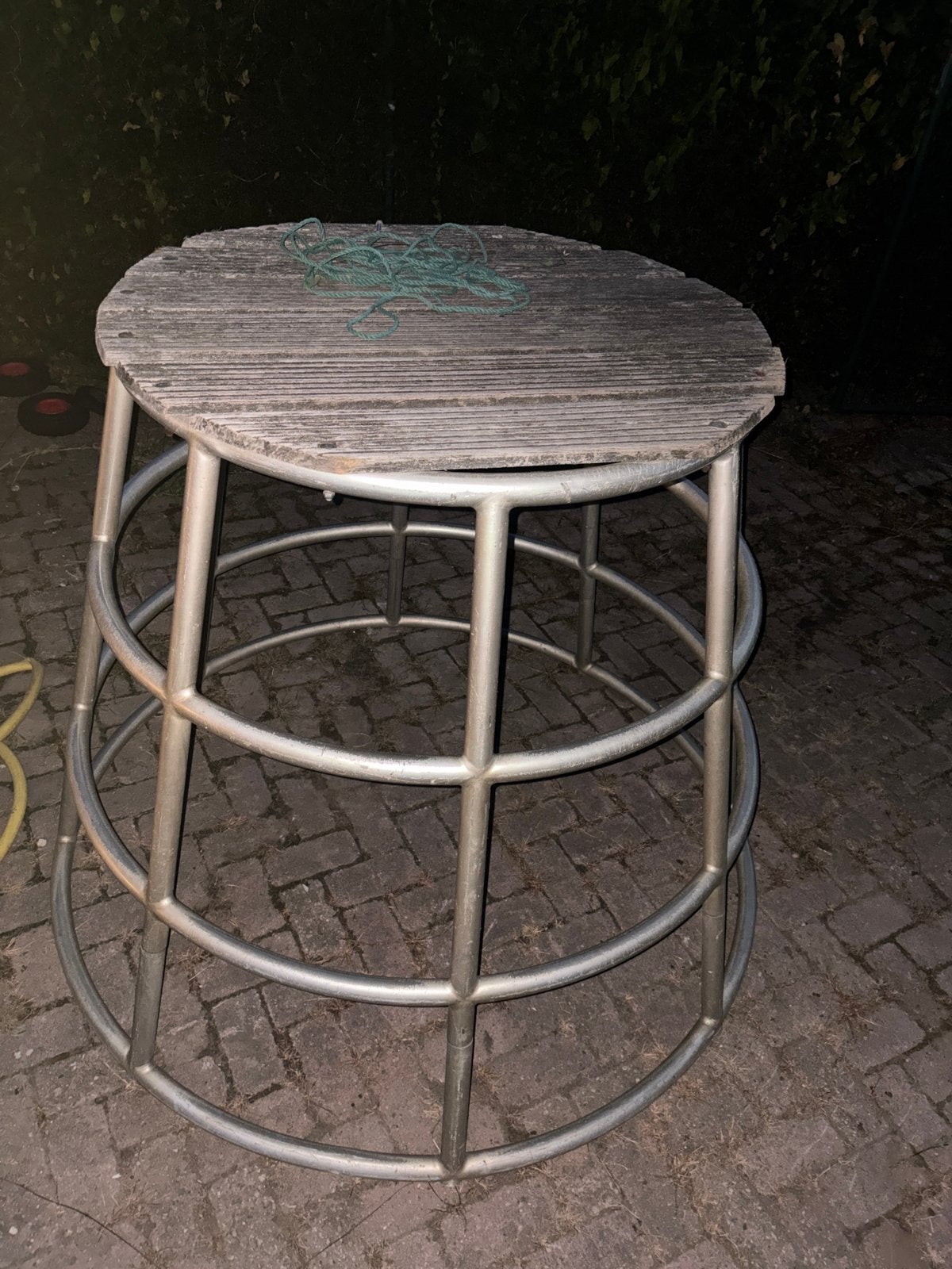 Aluminium klimrek met plateau, Ophalen, Gebruikt