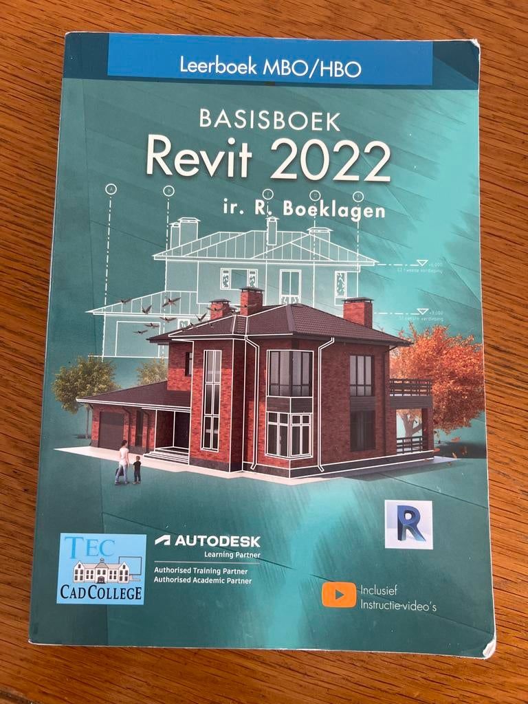 Basisboek Revit 2022 MBO/HBO - Inclusief instructievideo's, Boeken, Ophalen, Zo goed als nieuw