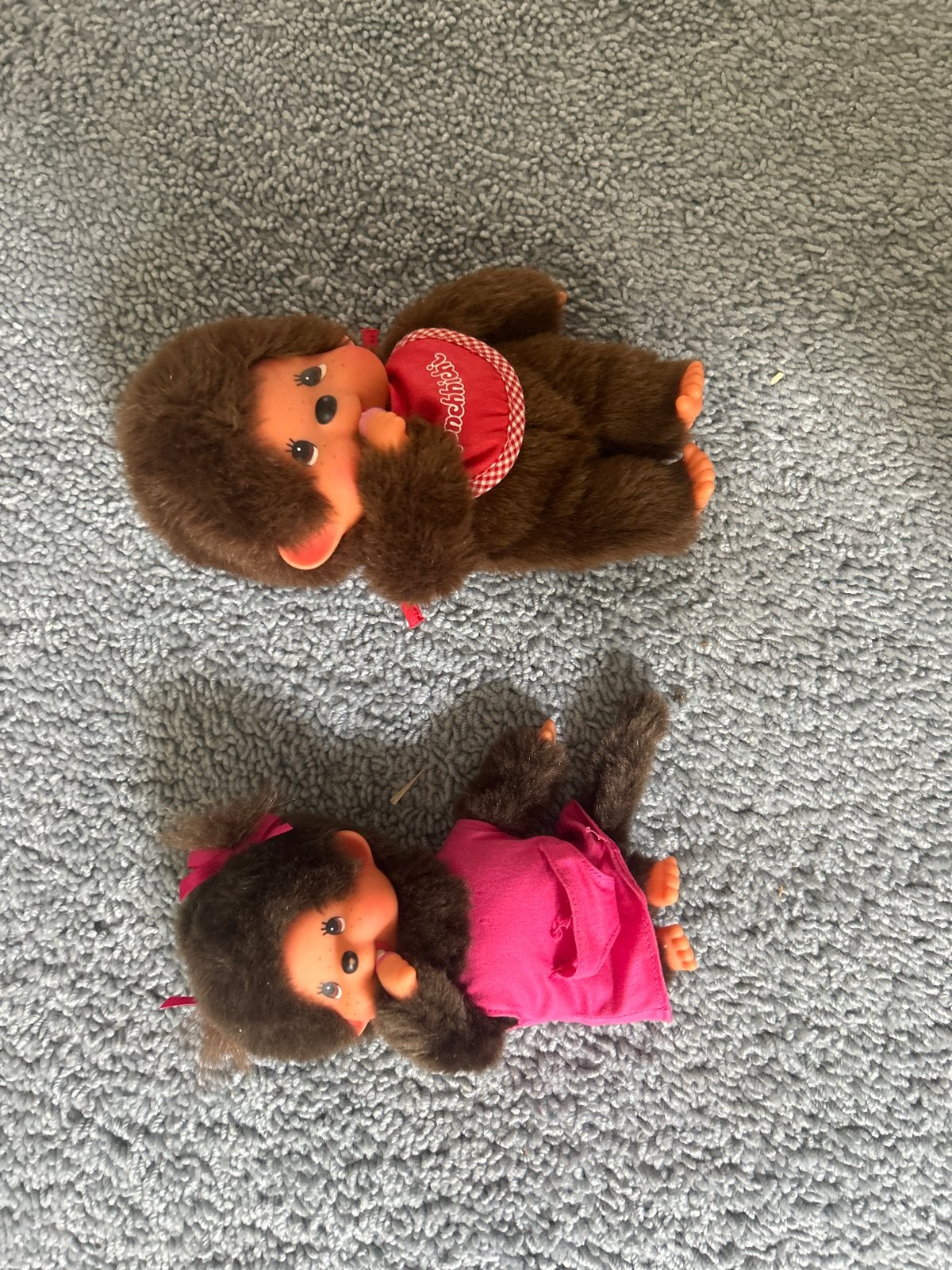 Monchhichi aapjes - set van 2, Ophalen, Overige merken, Overige karakters, Zo goed als nieuw